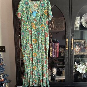 Floral Multicolor Maxi Dress
